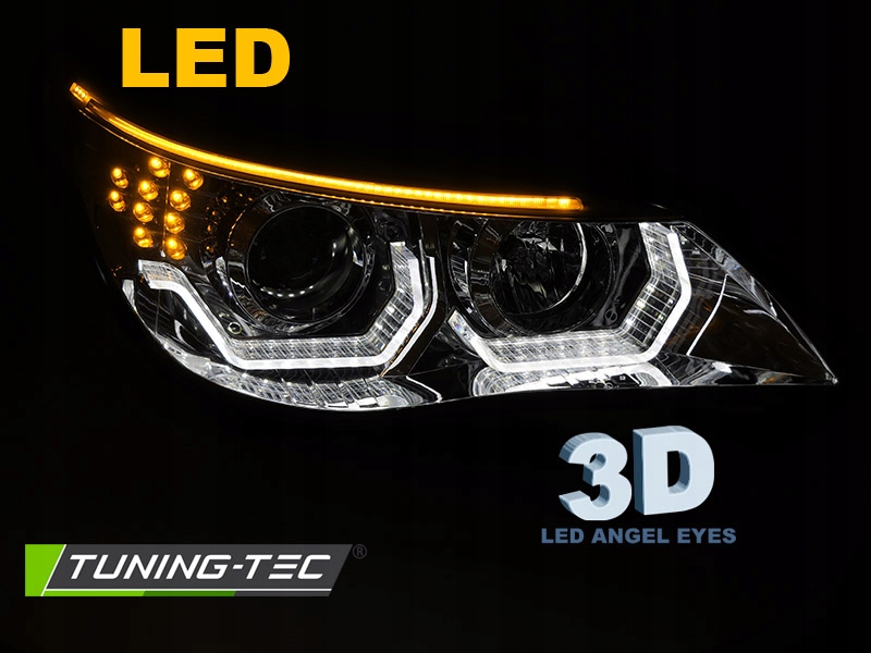 LAMPY REFLEKTORY LED CHROME do BMW E60 E61 03-07 Numer katalogowy części LPBMK3