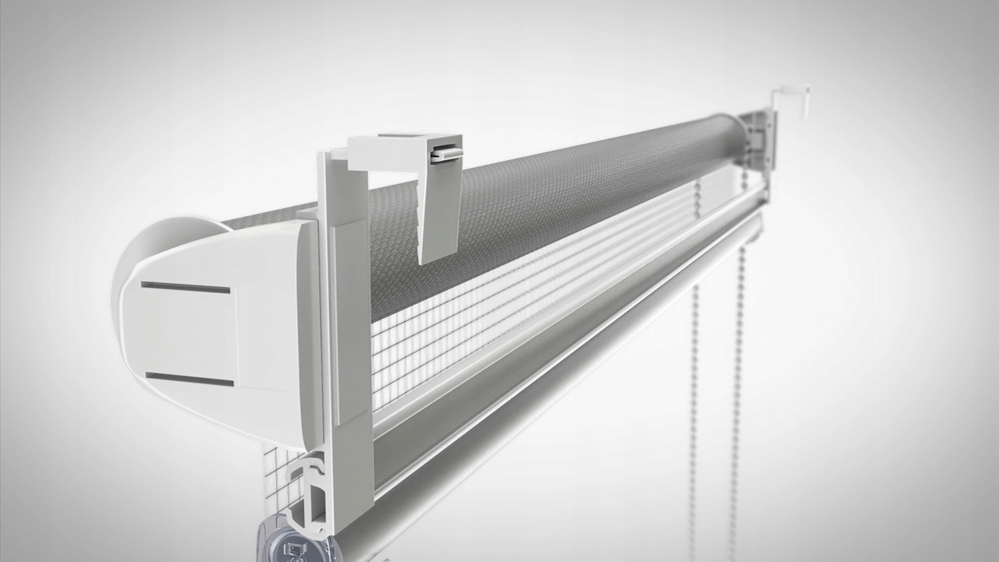 CZARNA Roleta Dzień Noc BIURO FIRMA 102x215 Typ montażu bezinwazyjny