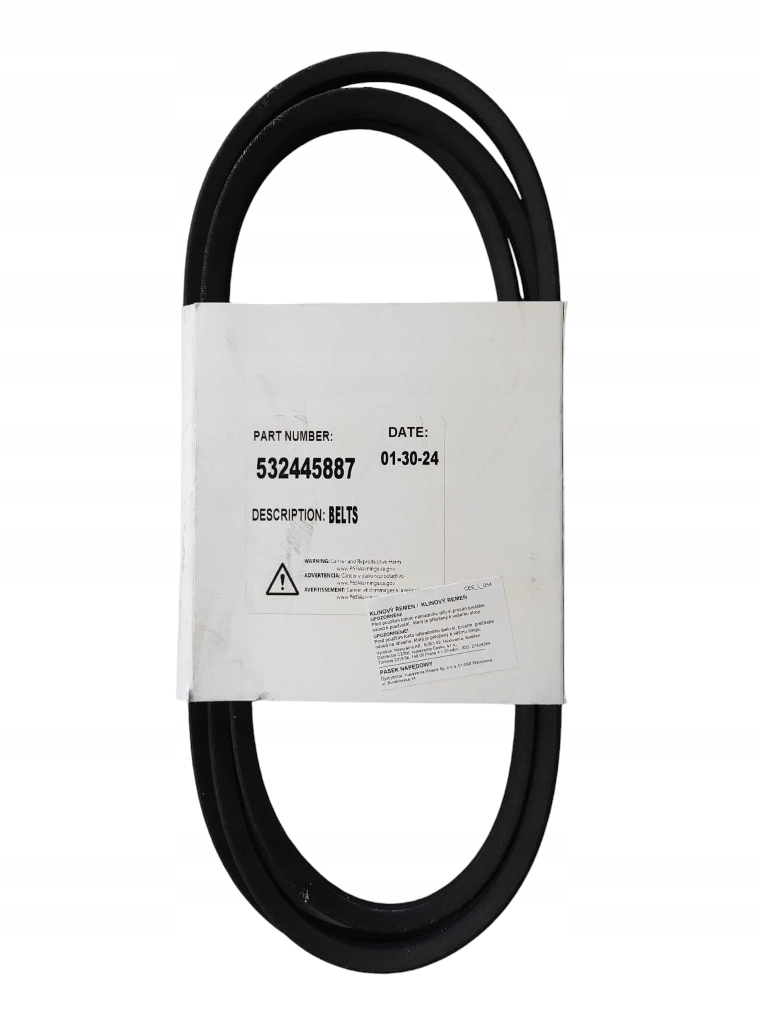 Pásek pro pohon nožů Husqvarna CTH184T TC242 TC342 532445887