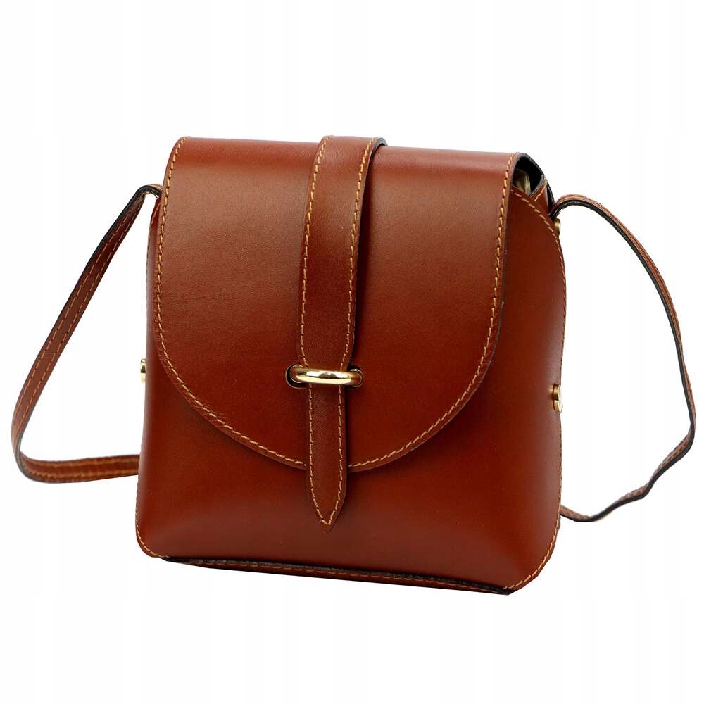 Kabelka Přes Rameno kožená kabelka Gregorio 1717 Hnědá