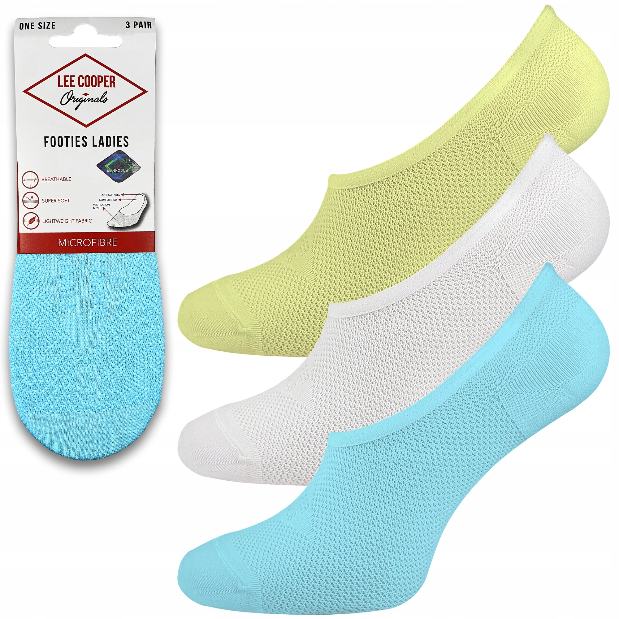 Krátké Ponožky 3-PAK Nízké Kotníkové Ponožky Lee Cooper 36-42