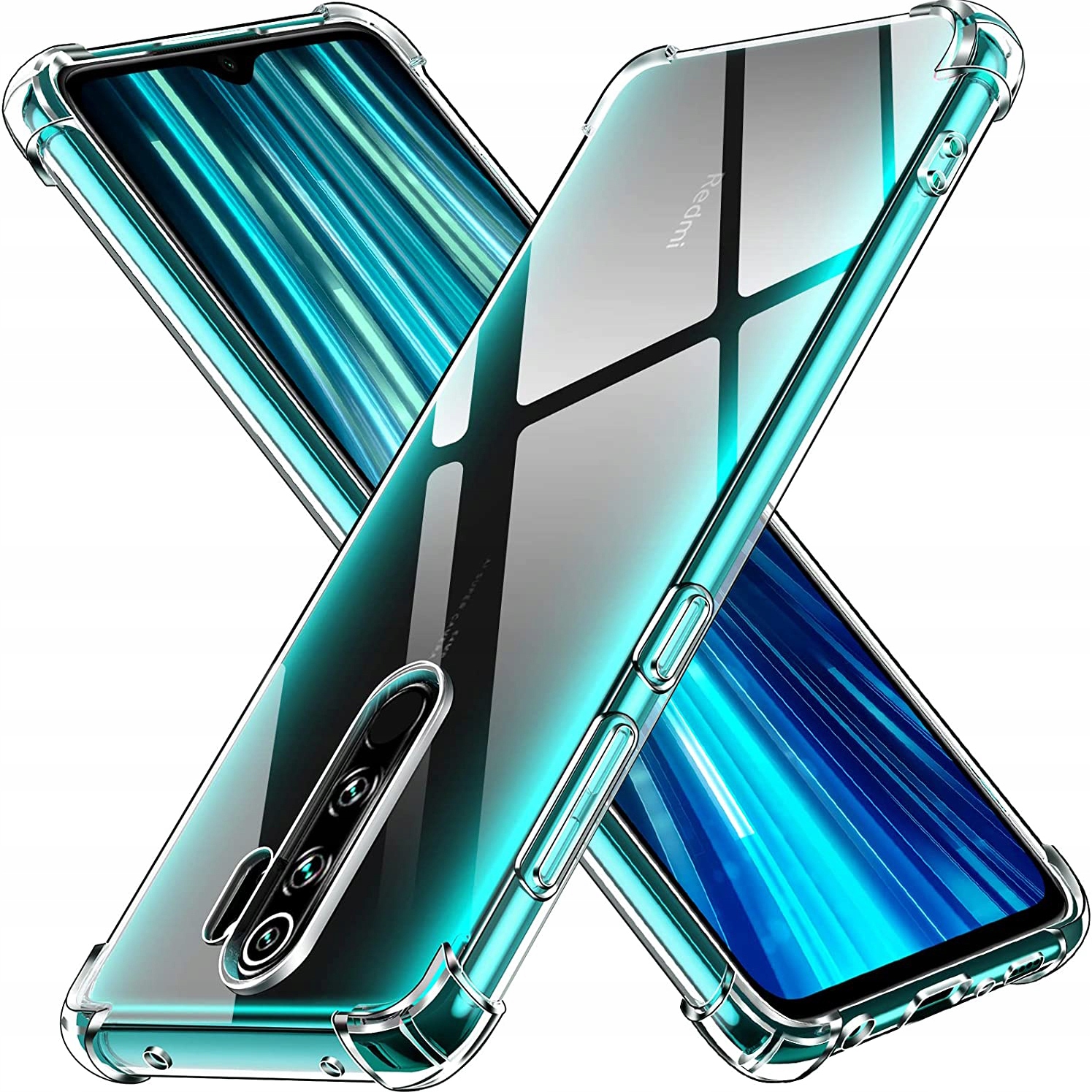 ETUI do XIAOMI REDMI NOTE 8 PRO ANTI SHOCK WZMACNIANE CASE + SZKŁO SZYBKA