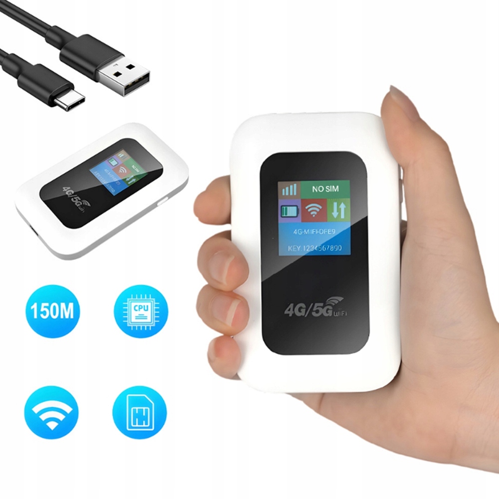 4G LTE MOBILNY HOTSPOT WI-FI PRZENOŚNY ROUTER WIFI SIM BEZPRZEWODOWY MODEM