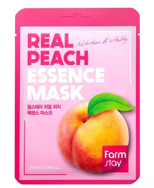 Maska w płachcie Farmstay Real Peach Essence Mask 23ml