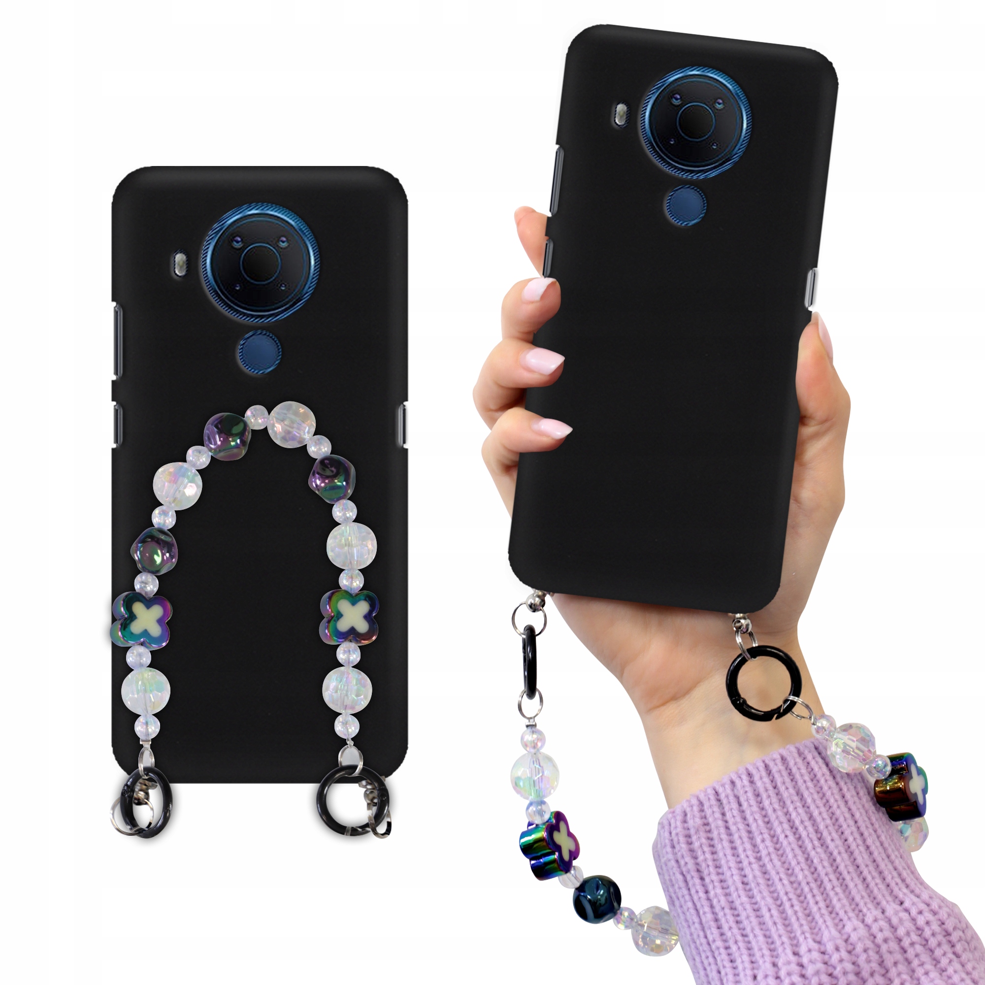 Matné Čierne Puzdro Pre Nokia 5.4 Blink Korale Holo