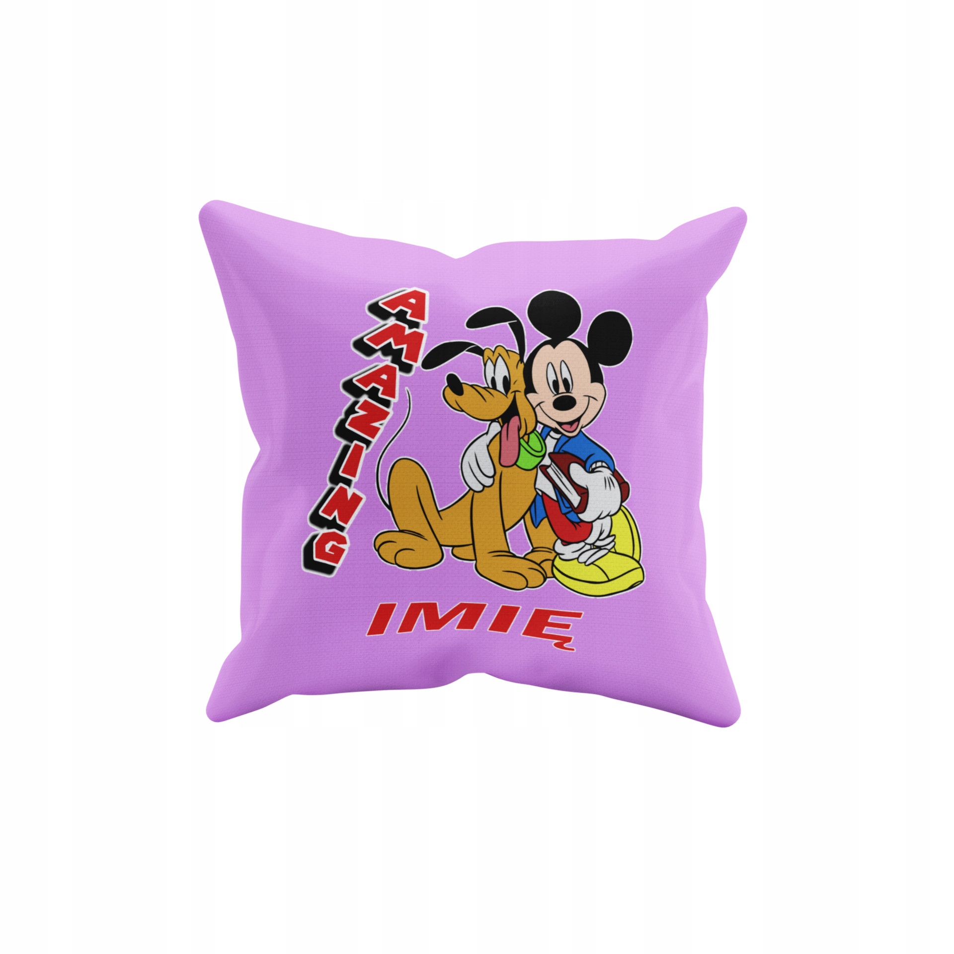 POSZEWKA NA PODUSZKĘ JAŚKA DO PRZEDSZKOLA MYSZKA MICKEY + IMIĘ GRATIS Waga produktu z opakowaniem jednostkowym 0.5 kg