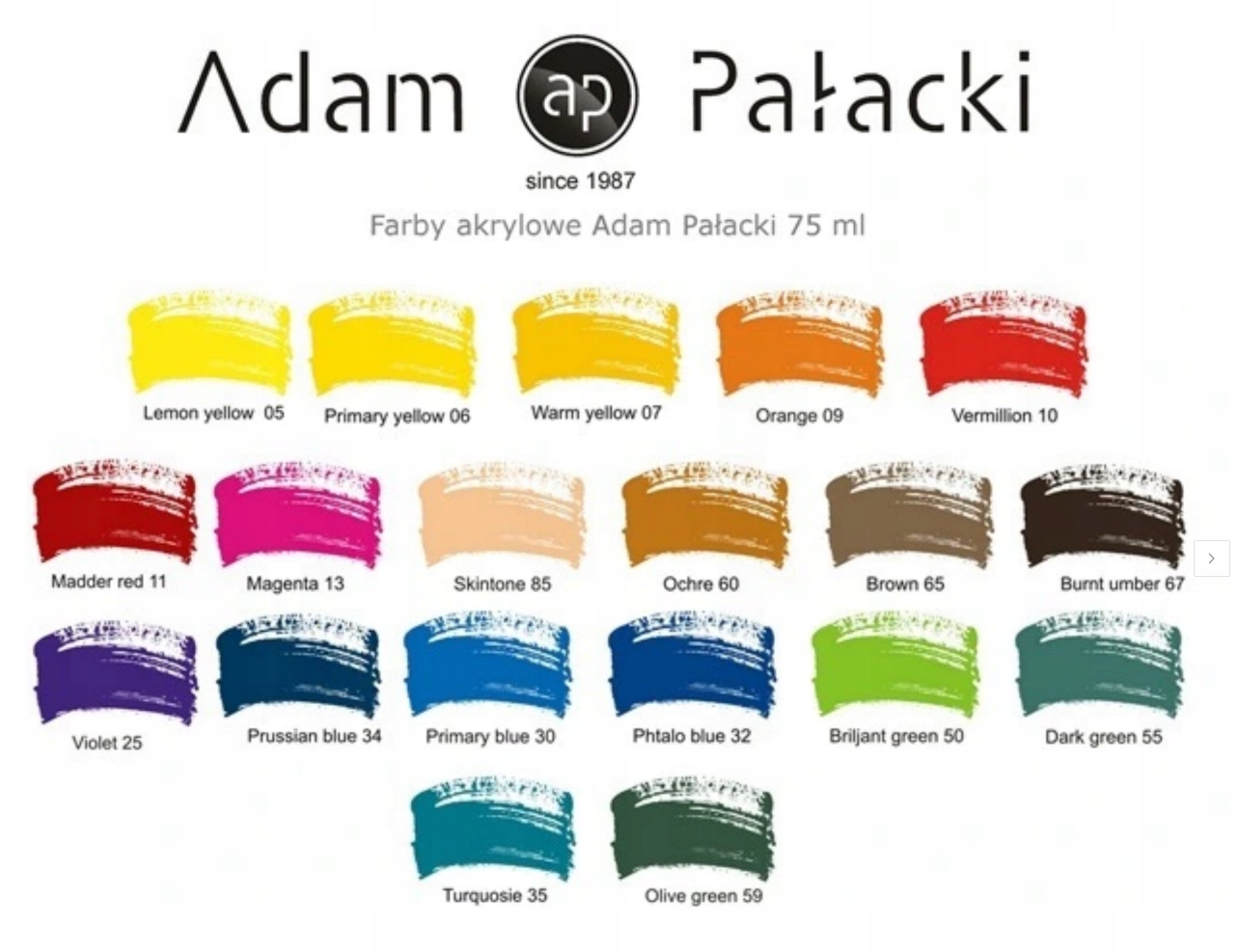 Barva Akrylové barvy Ap Paláce 75 Ml Sada 228ks