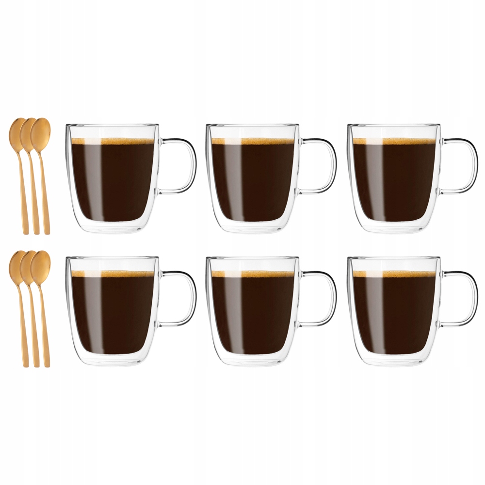 

Szklanki Termiczne Do Kawy Caffe Latte Zestaw 6SZT
