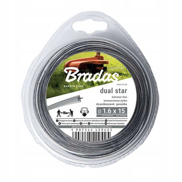 

Żyłka tnąca Bradas Ripper Dual gwiazdka 1,6mm x15m