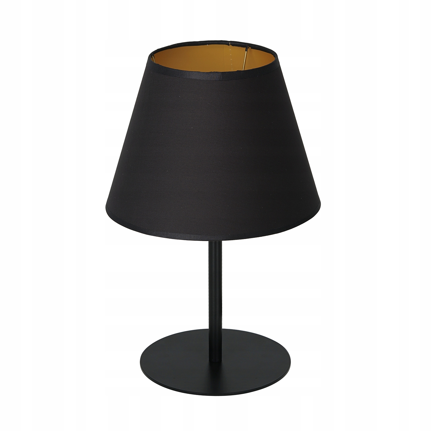 Luminex Stolní lampa Arden Černá se zlatým stínítkem 33 cm E27