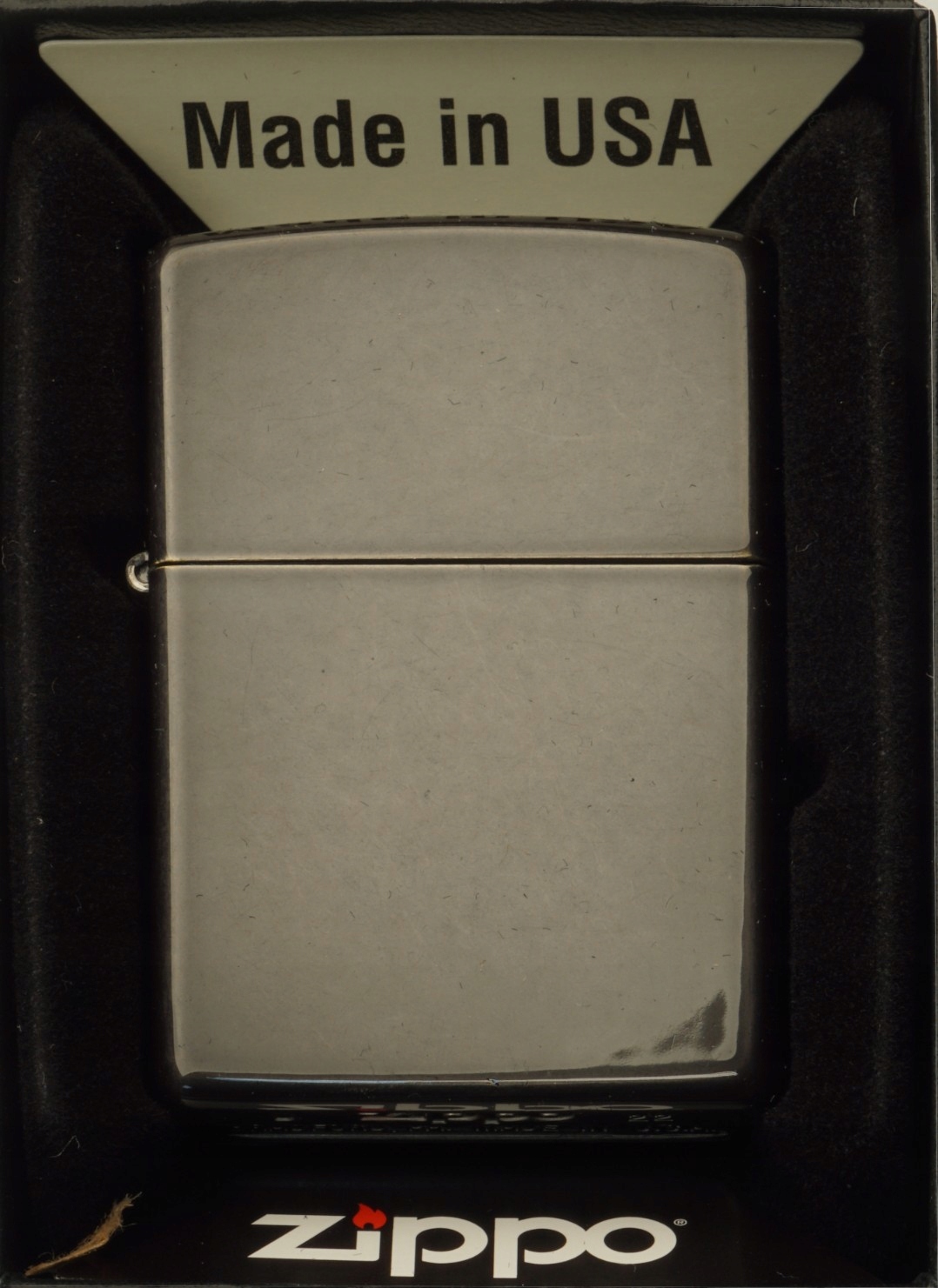 Zapalovač Zippo Reg Grey Dusk Mt Ltr Větruodolný benzínový