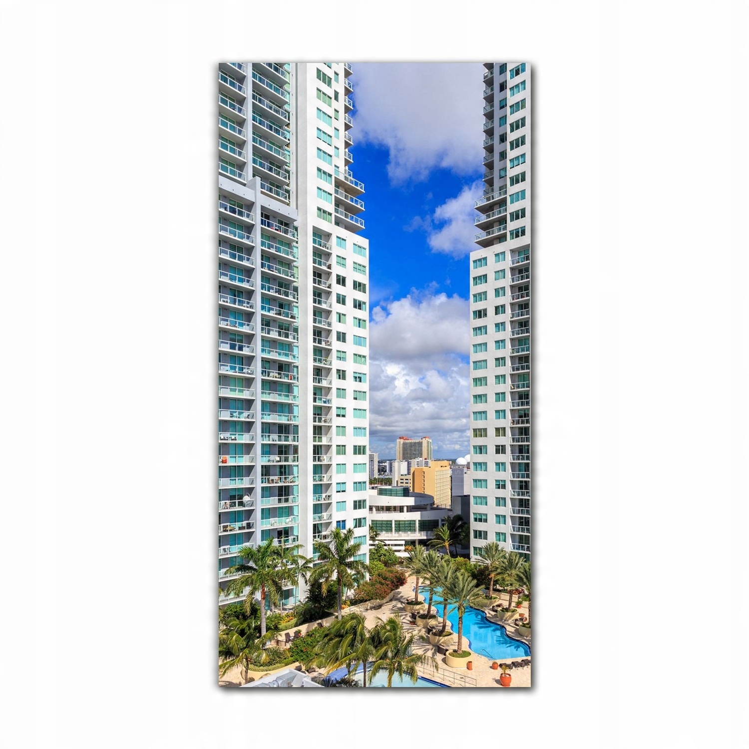 

Obraz szklany ścienny do kuchni 70x140 Miami Usa