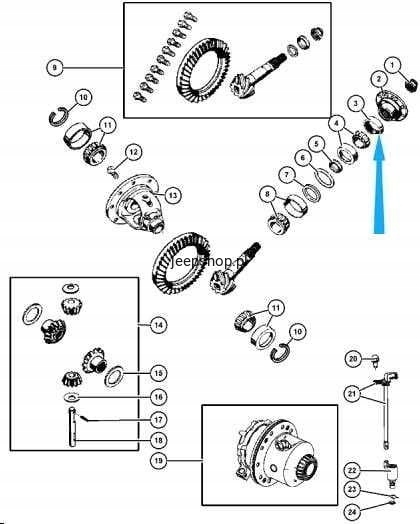 USZCZELNIACZ WALKA MOST P JEEP GRAND CHEROKEE WK Part number 710839