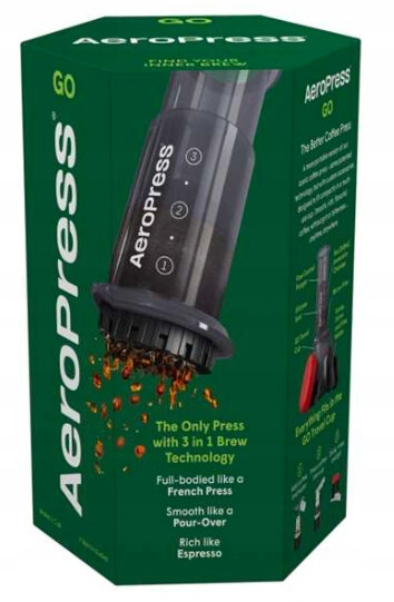 Aeropress Go – kávovar s filtry
