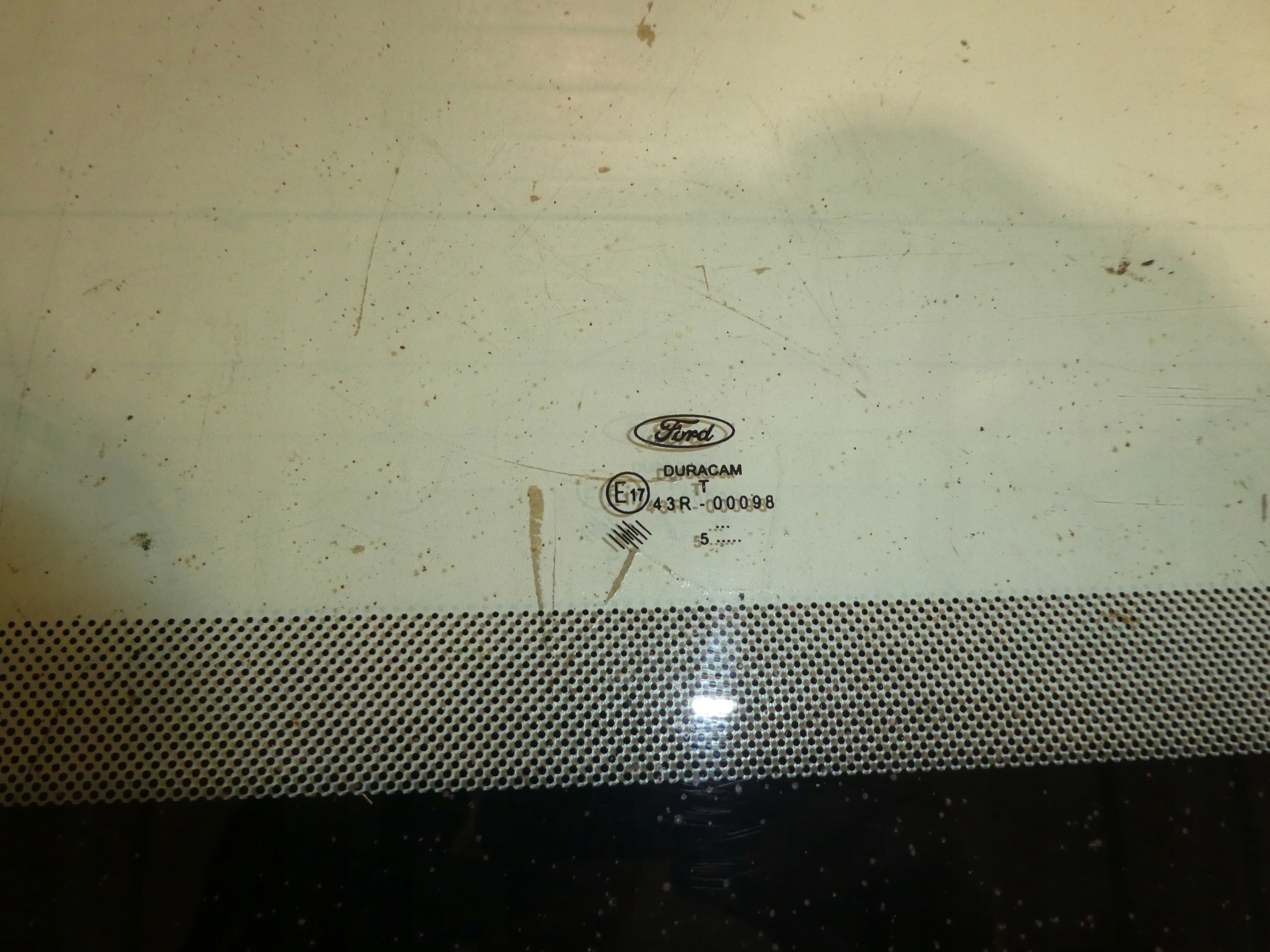 window rear FORD TRANSIT