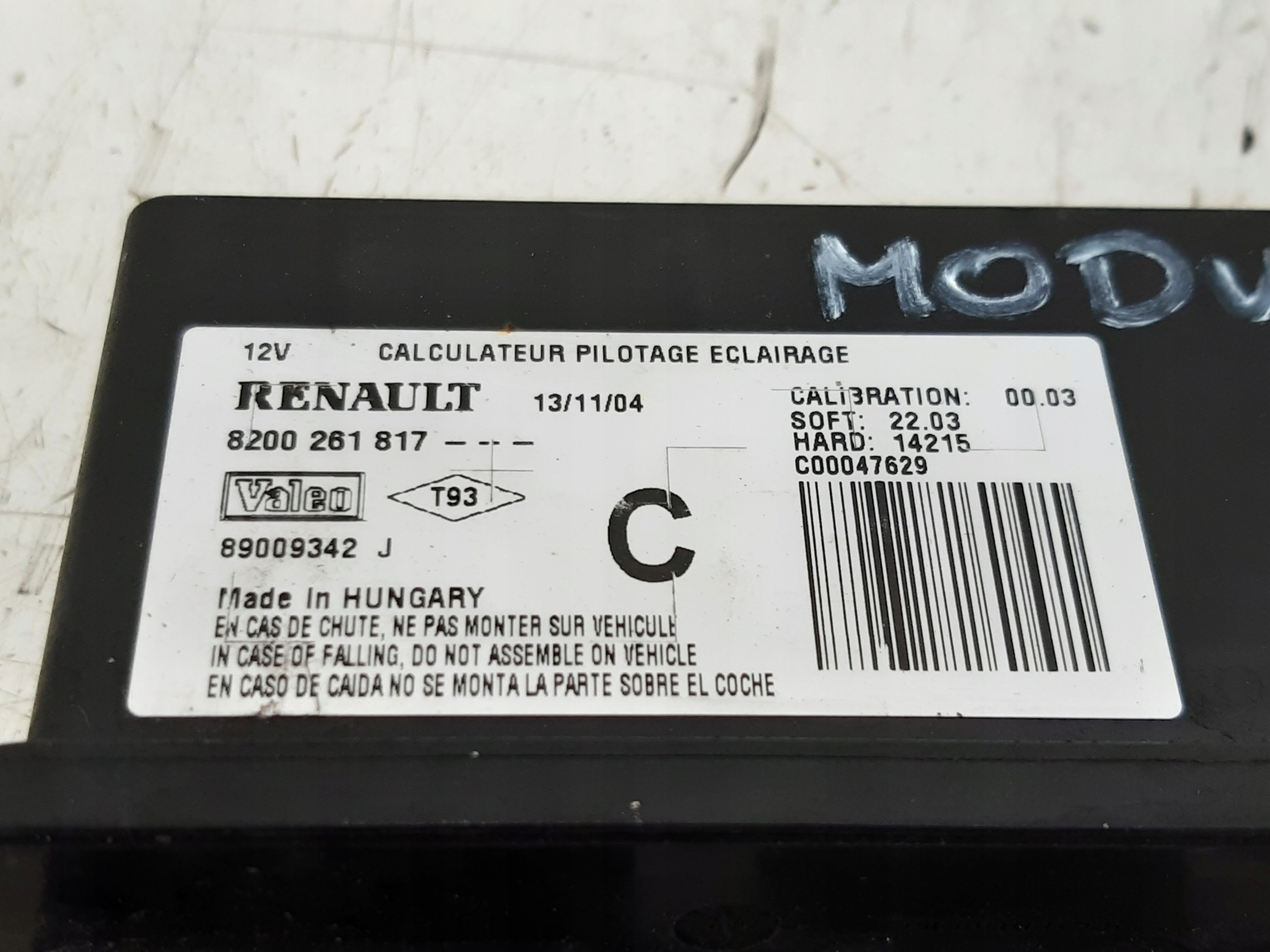 modul Leuchten 8200261817 Renault Modus