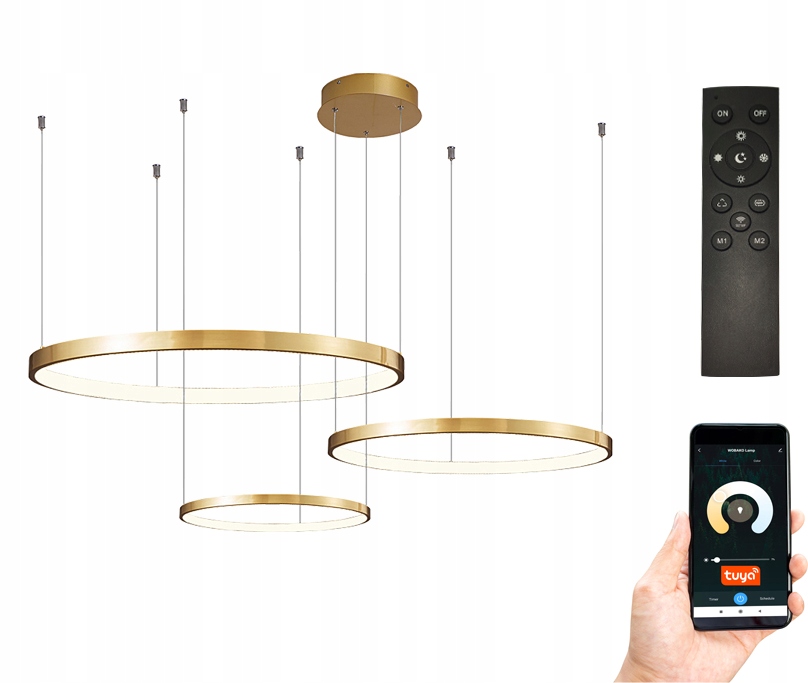 

Lampa 40/60/80 pilot okręgi ring żyrandol Led Tuya