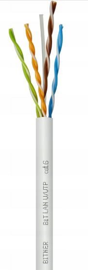 1m Przewód kabel skrętka ethernet sieciowy internetowy U/utp 4x2x0,5 Bitner