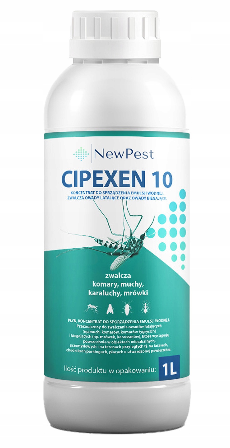 Oprysk Środek Preparat Płyn Na Komary Muchy Mrówki Pchły Prusaki Cipexen 1L