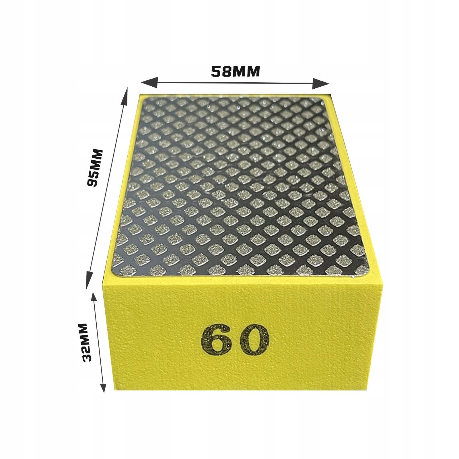 KOSTKA DIAMENTOWA GĄBKA DO GRESU PŁYTEK I SZKŁO DIAMENT 4SZT 30MM Marka inny