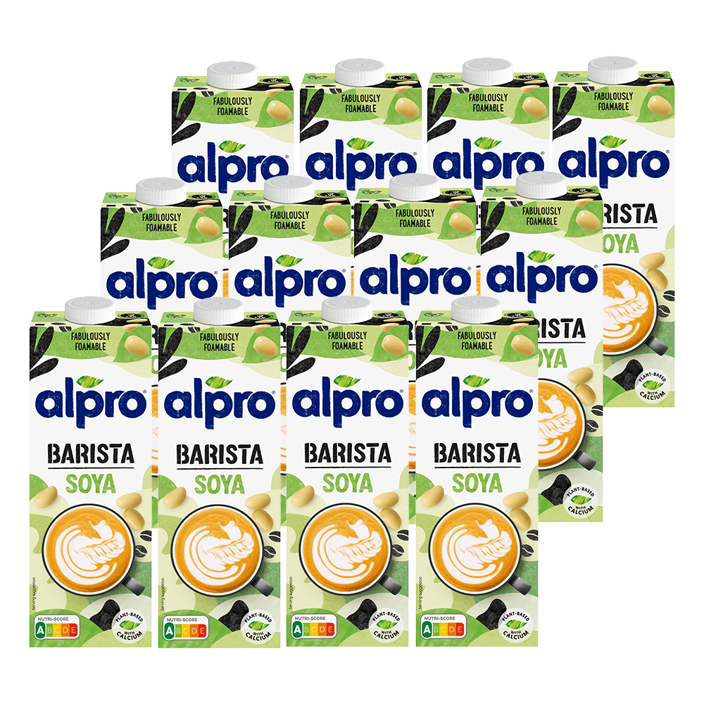 Napój roślinny bez laktozy, bez glutenu Alpro Barista Soya Sojowy 12x1l