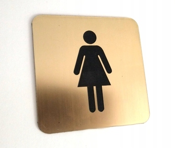 TABLICZKA toaleta WC 6X6 cm emblemat GRAWER znak Marka inny