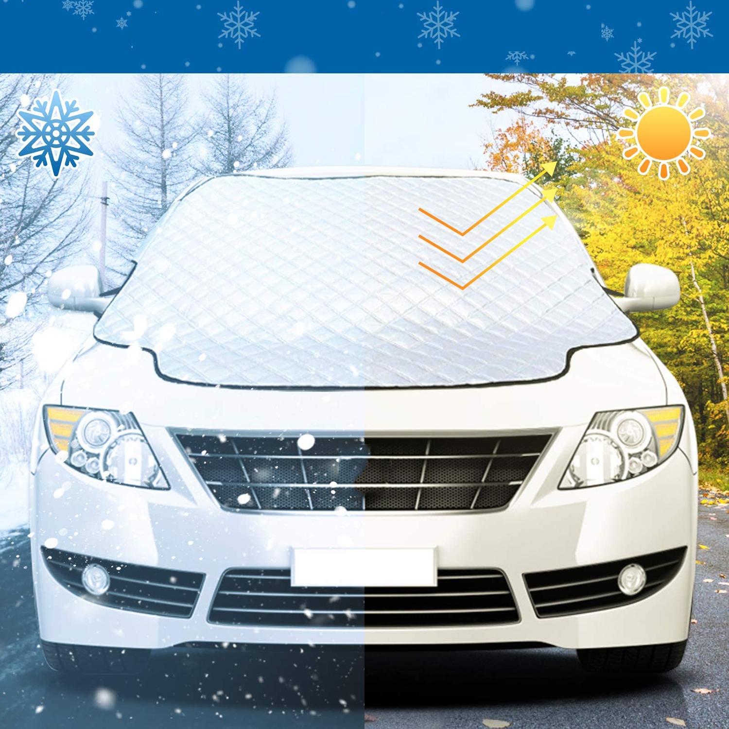 POKROWIEC MATA ANTYSZRONOWA NA PRZEDNIĄ SZYBĘ MAGNETYCZNA PRZECIWSŁONECZNA Rodzaj maty na szyby