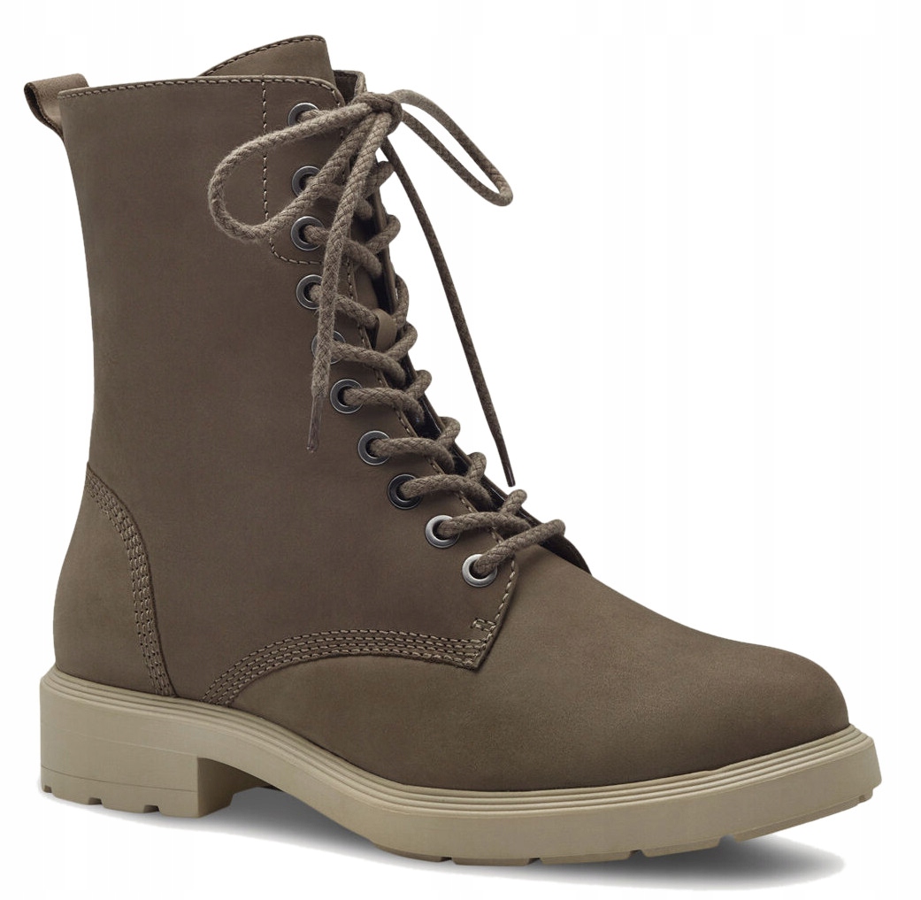 Tamaris kožené dámské kotníkové boty s zateplenými botami 39