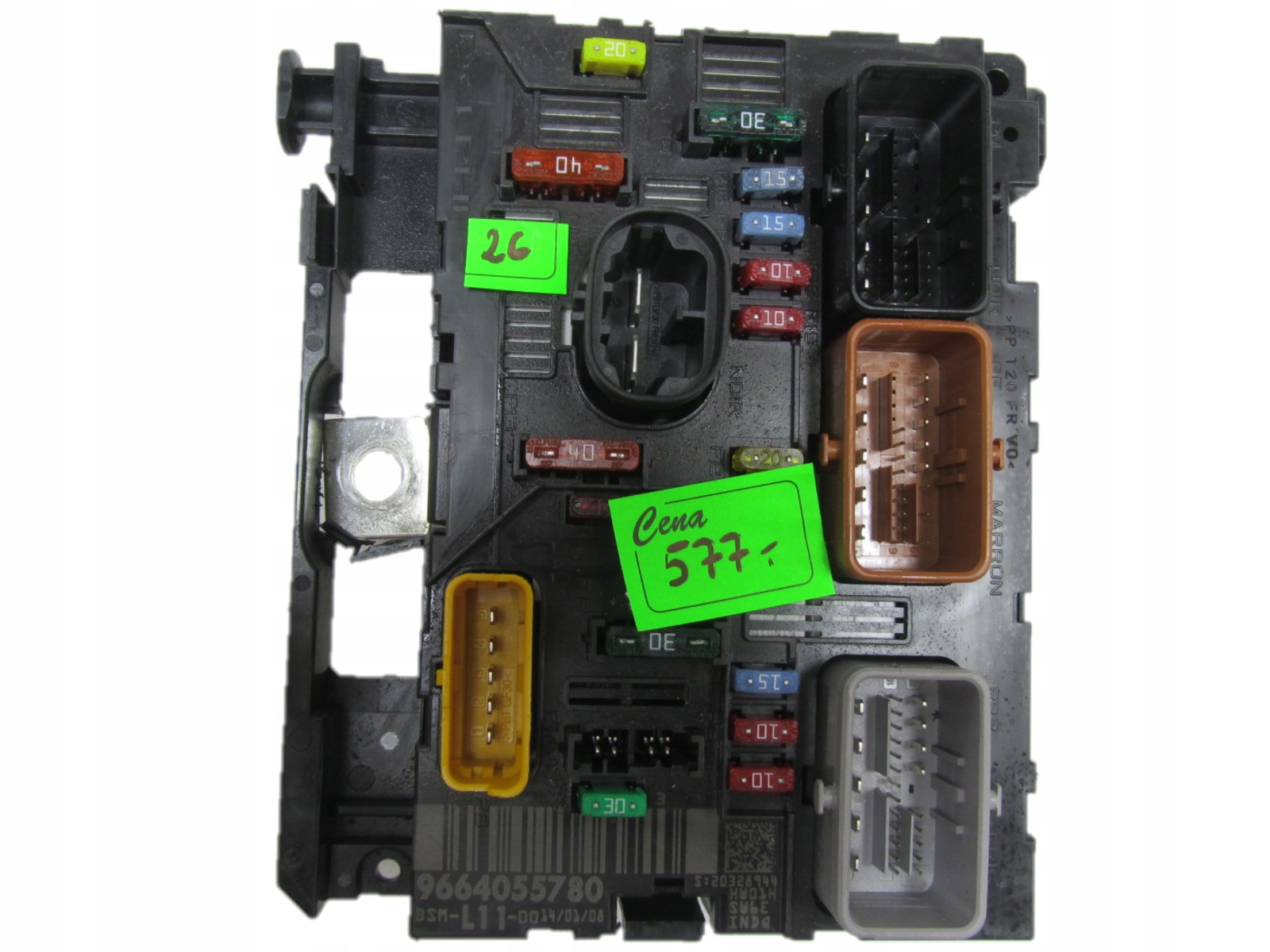 PEUGEOT CITROEN SKRZYNKA MODUŁ BSM 9664055780 L11