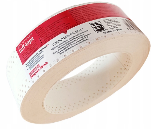 STRAIT-FLEX TUFF TAPE TAŚMA AMERYKAŃSKA CZERWONA DO ŁĄCZEŃ PŁYTA GK ROL.30m