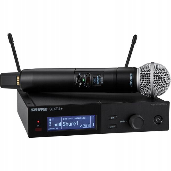 Shure SLXD24+E/SM58 G65 digitální bezdrátový systém, jednoduchý s SM58