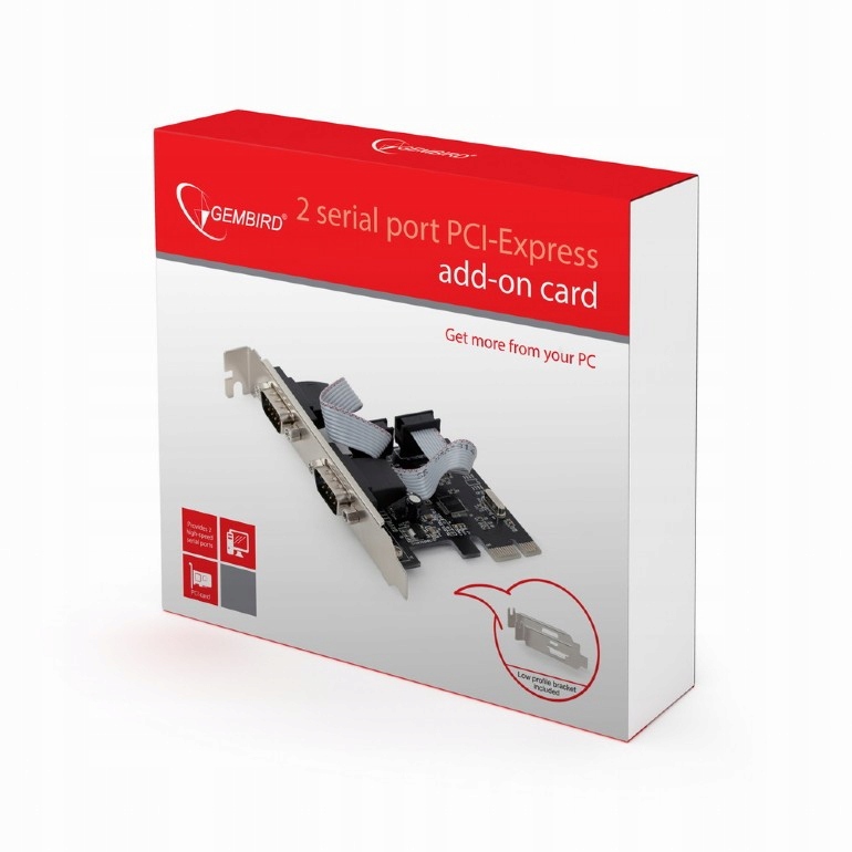 

Kontroler Gembird SPC-22 Com 2x RS-232 PCI-Expres