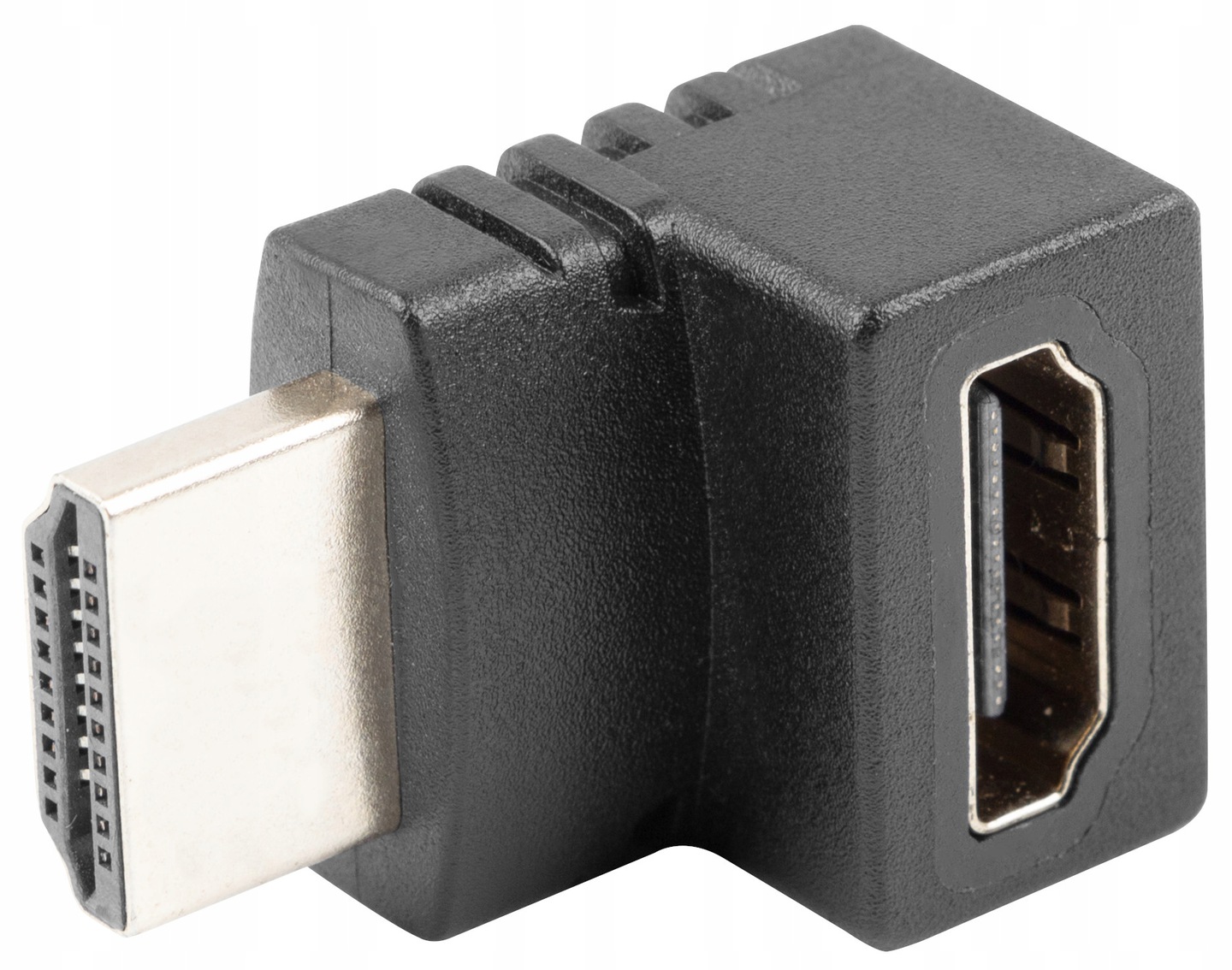 Adapter przejściówka HDMI (M) HDMI (F) kąt góra