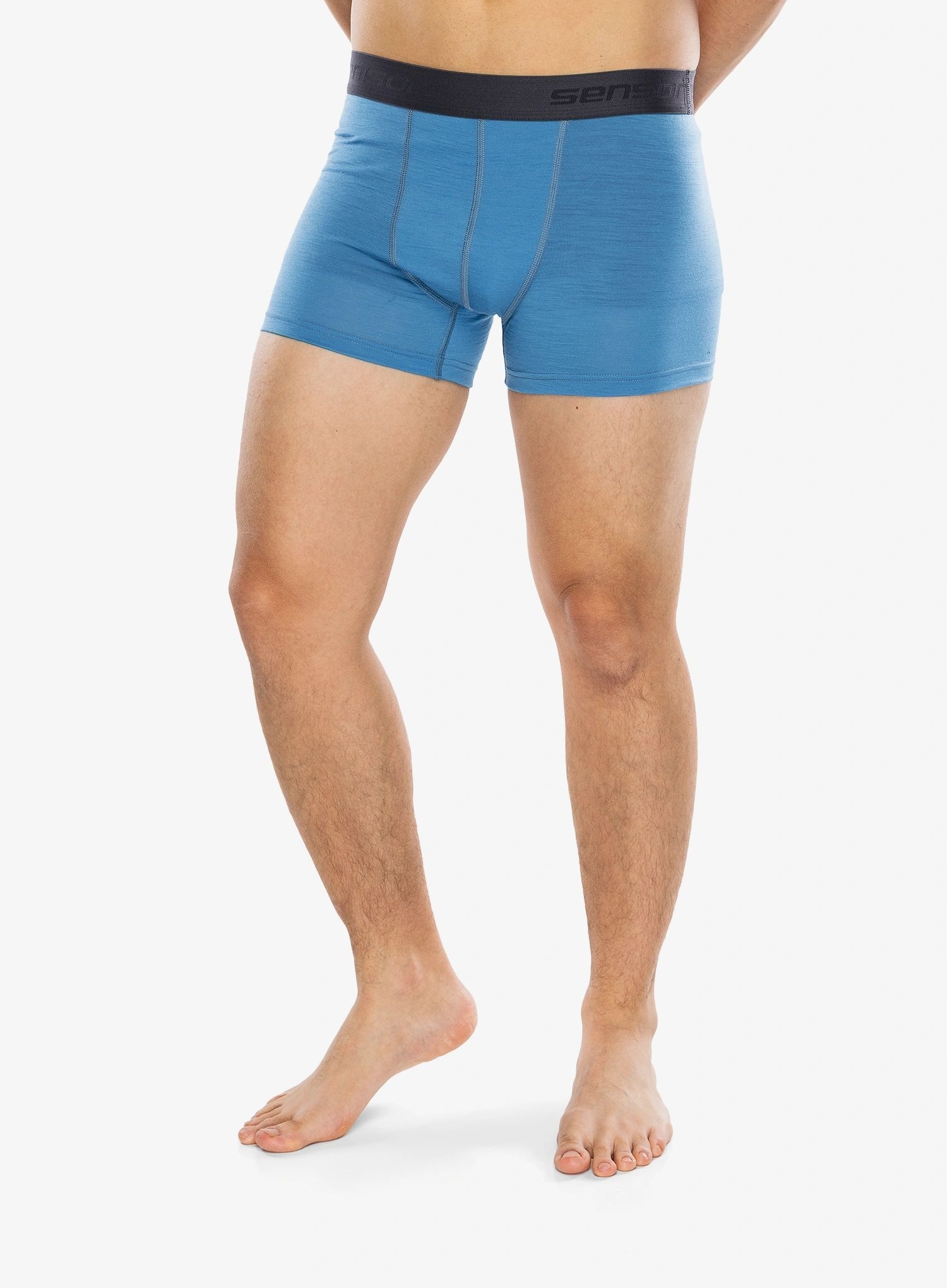 Bokserki termoaktywne Sensor Merino Active Boxers blue/blue S