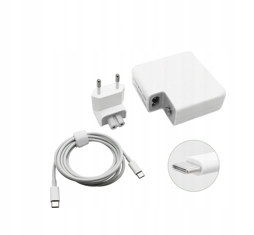 Nowy Zasilacz Ładowarka Apple 96W 20.5V 4.7A Usb-c Zamiennik Kabel Usb-c