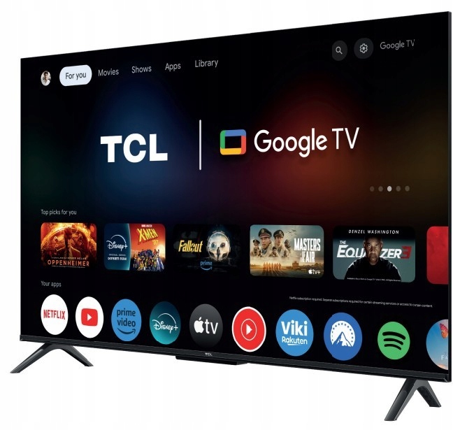 Telewizor Led Tcl 55P7K 55" Smart Tv WiFi 4K Hdr Android 2024