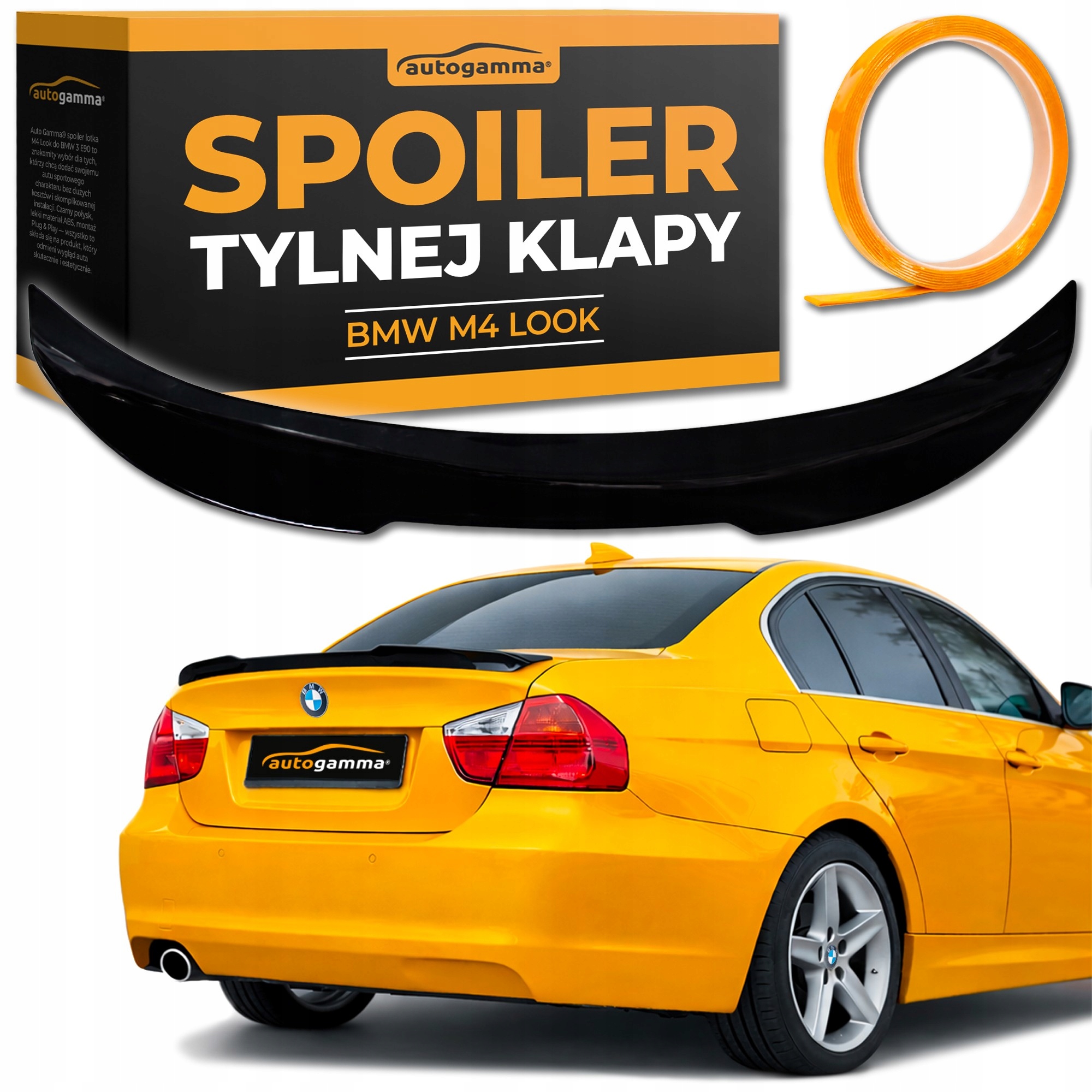 Spoiler zadní klapky pro Bmw 3 E90 Styl M4 Letka Ducktail Spojler Abs