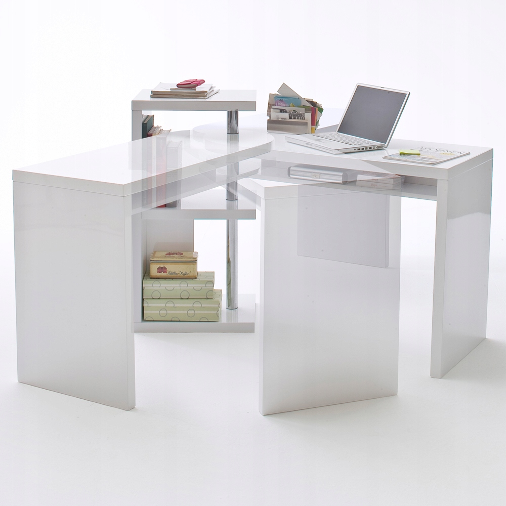 Biurko białe ruchome wysoki połysk Mateo Kod producenta brak