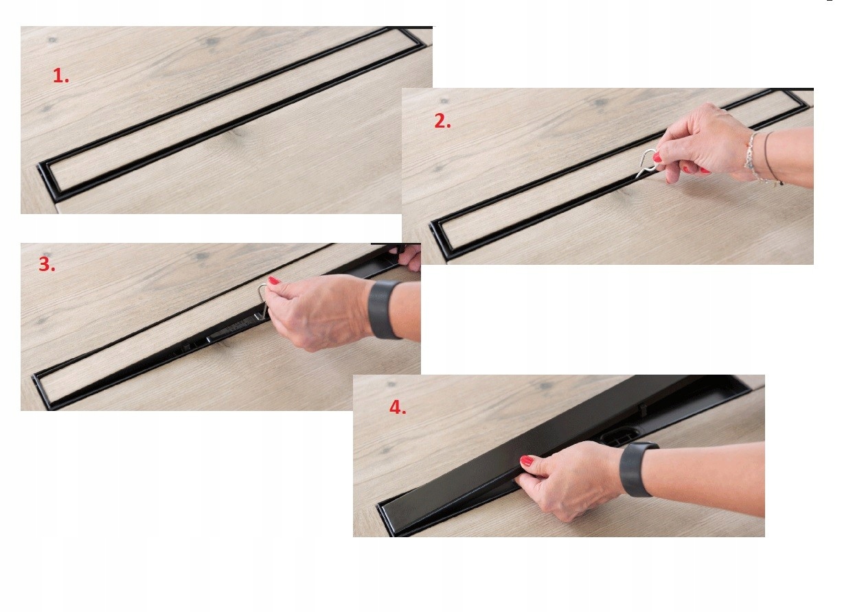 Odpływ Liniowy 60 cm Niski BASSO INOX Długość 60 cm
