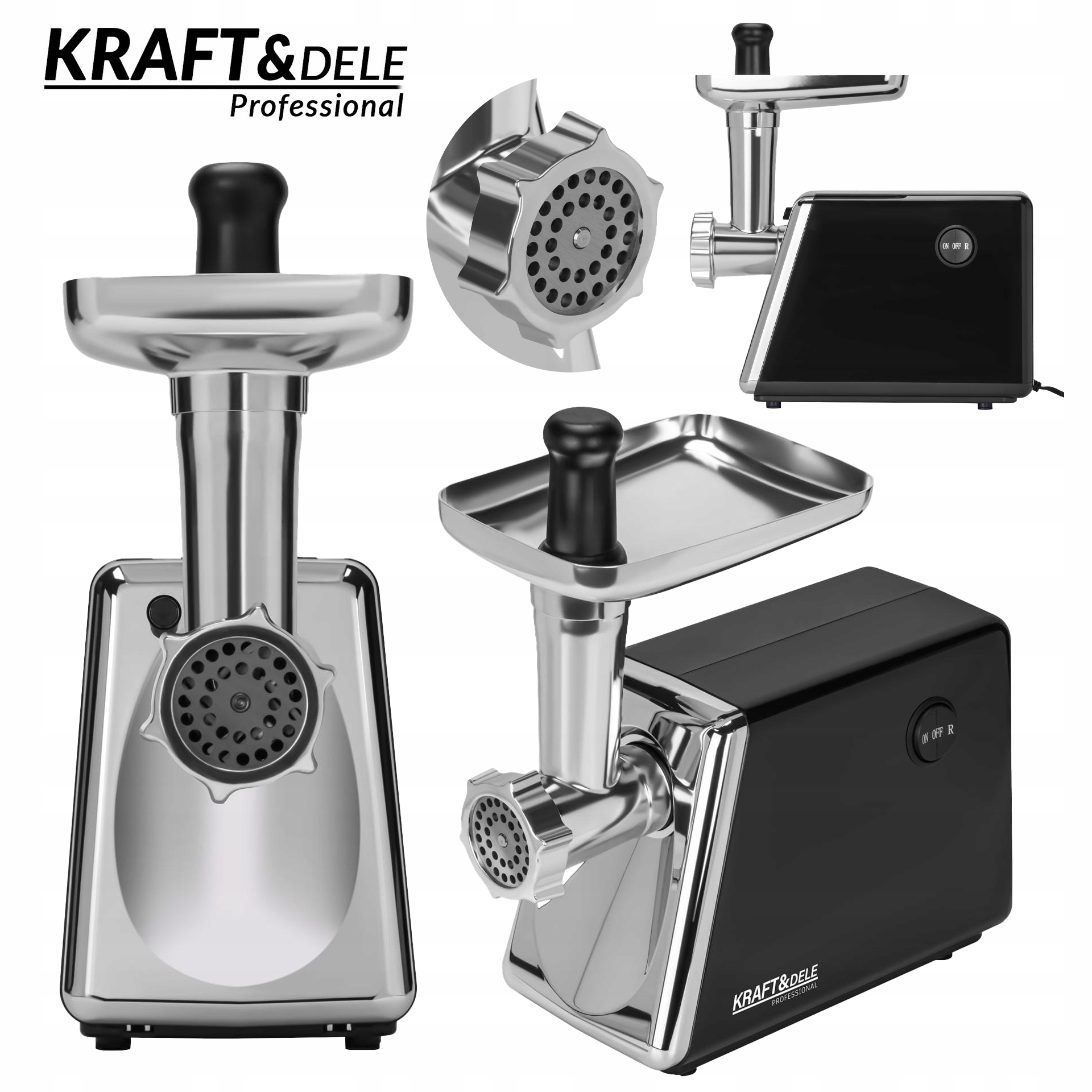 Mlýnek na maso 230V 2000W příslušenství Kraft&Dele