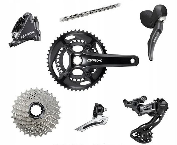 Skupina Shimano Grx 810 1x11rz Mechanická 172.5 mm, 42T, 11-34