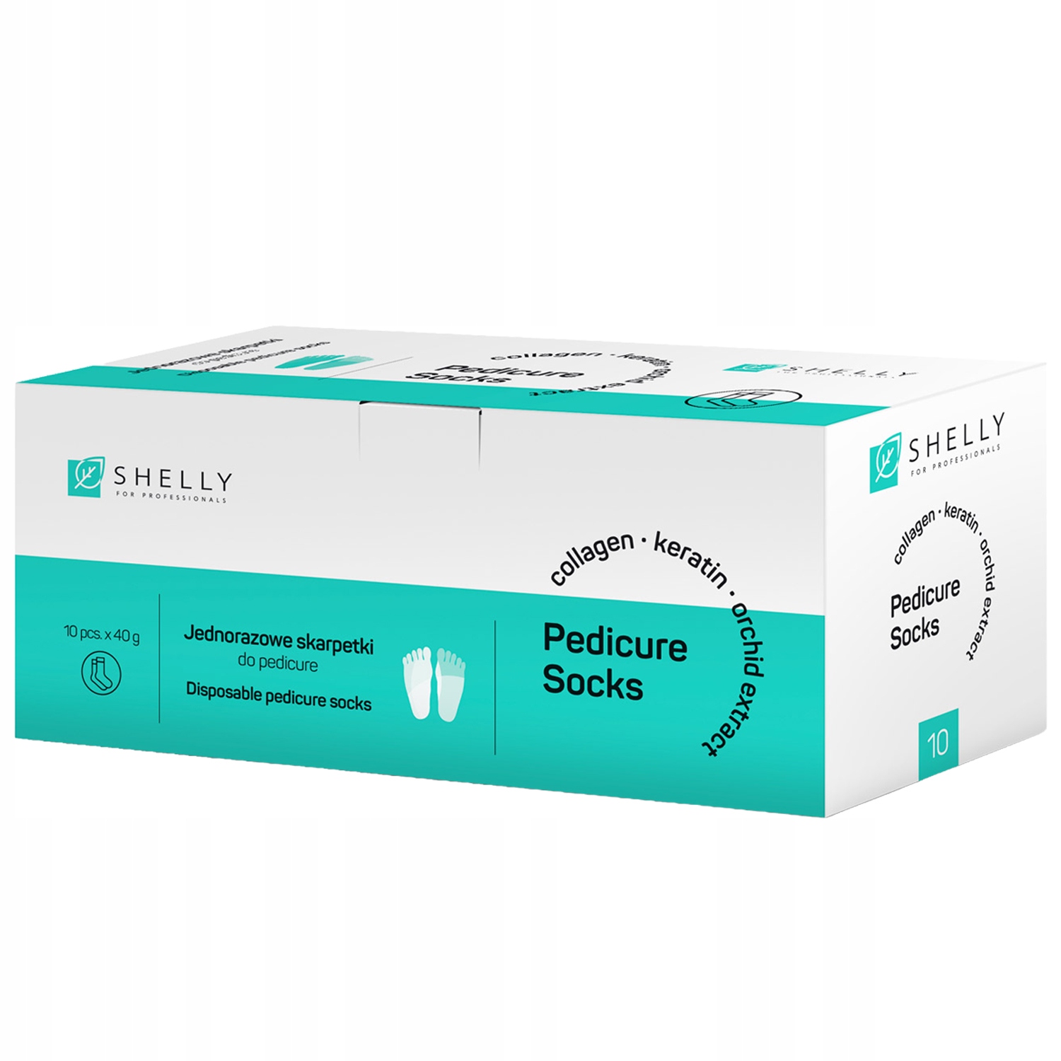 na jedno použití Ponožky na pedikúru Shelly , sada ks kusů, rouška na nohy