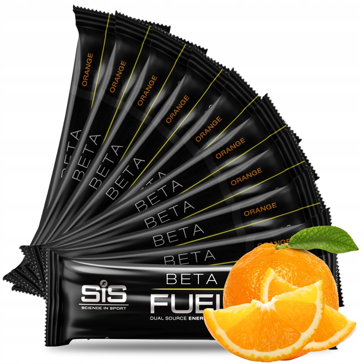 Energetická gelka Sis Beta Fuel Chew 10x60g Sacharidy Kousátko |Pomeranč