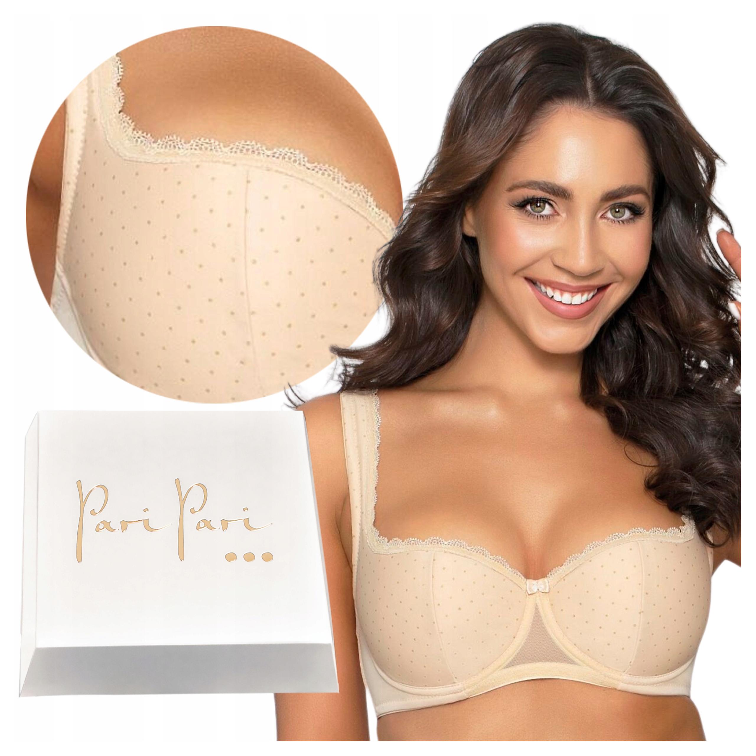 Podprsenka Balkonetka Vyztužená Široká Ramínka Sophia Béžová 65F