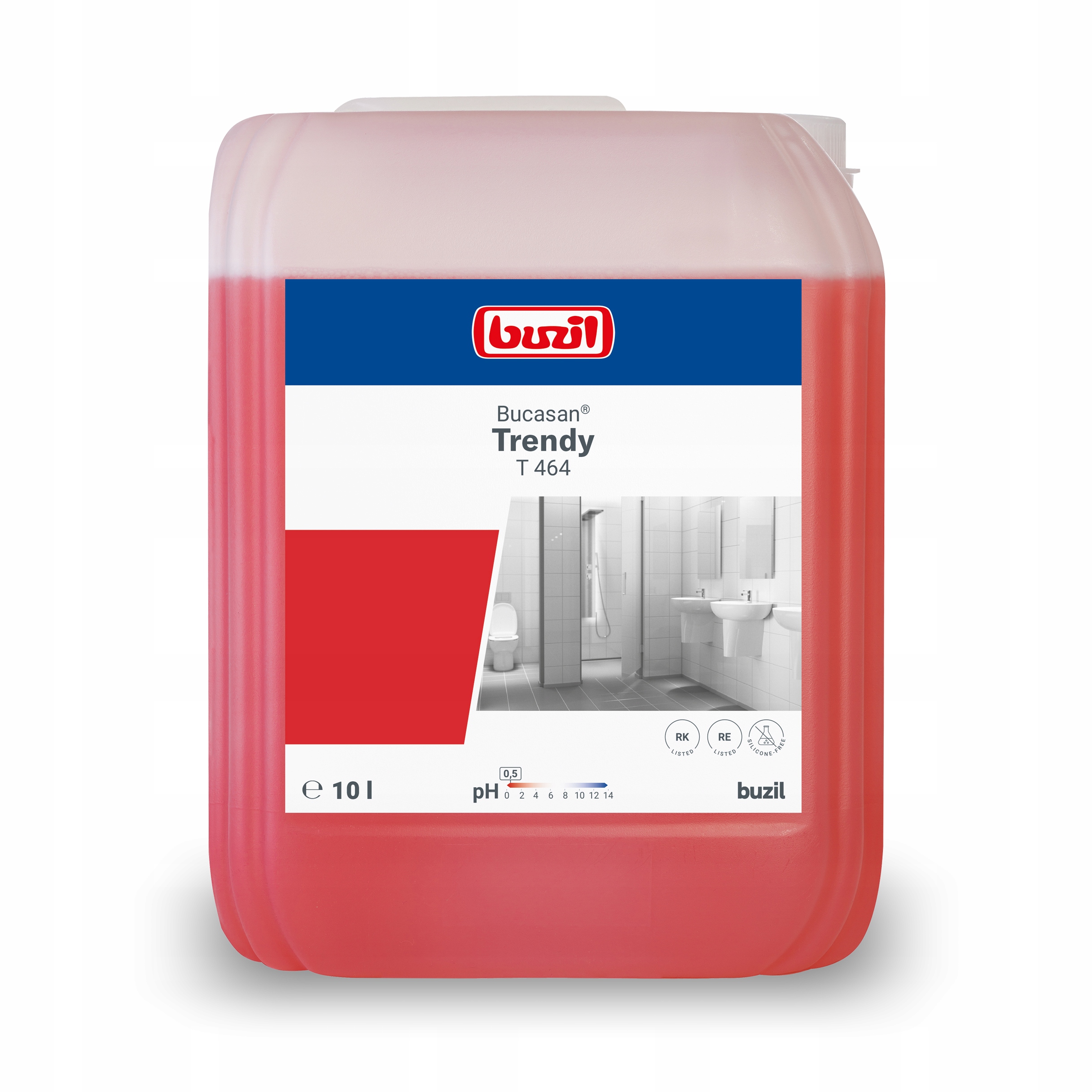 Buzil Bucasan Trendy T464 10l płyn do mycia łazienek, sanitariatów, do Wc