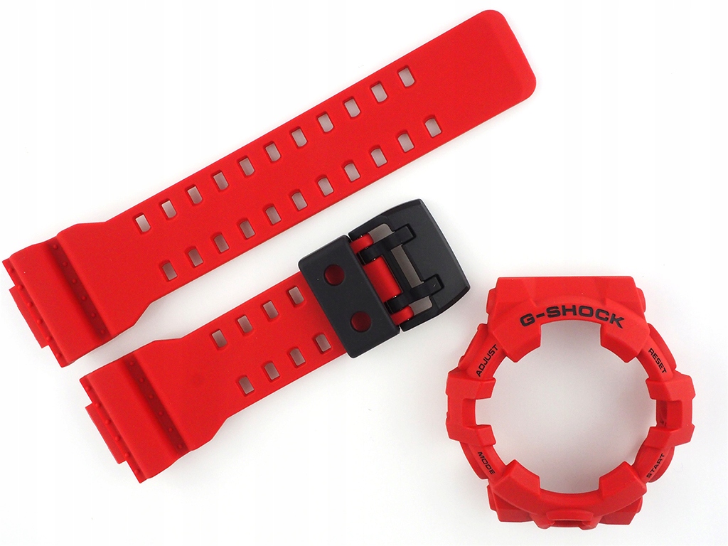 Červený komplet Casio pásek a bezel GA-700-4A GA-700 GA-710 originál