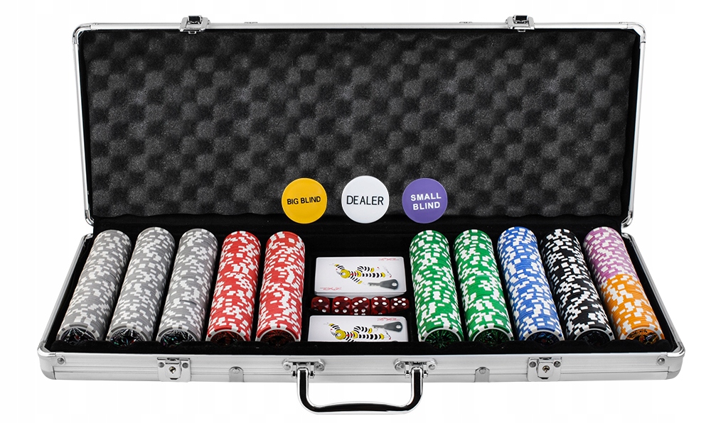 Покерный набор: 500 фишек Texas Strong + чемодан Количество колод 2