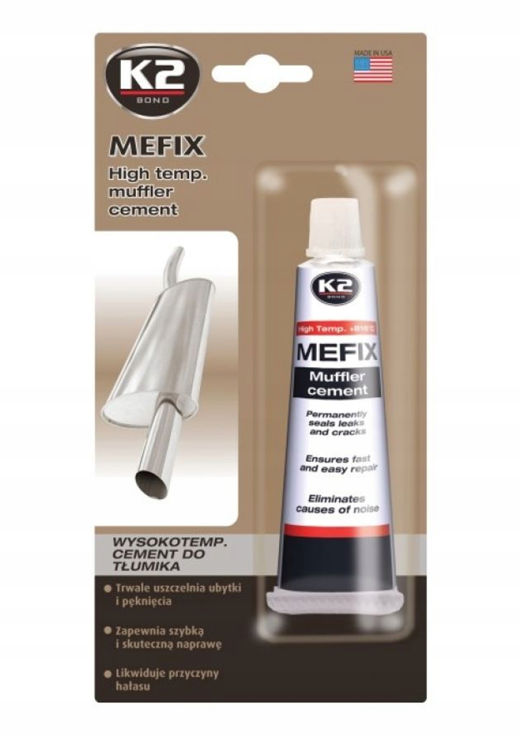 

K2 Mefix 140g Cement Do Tłumików Wydechu