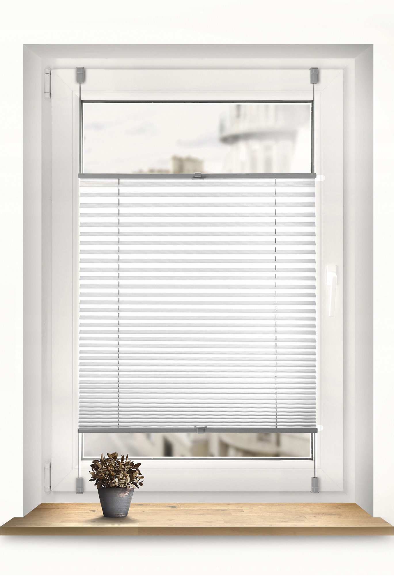 Okenní lišta – barva: šedá, rozměr 105 cm x 200 cm