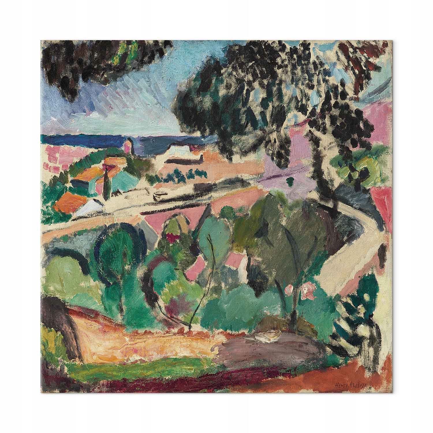 Obraz na plátně canvas Henri Matisse Krajina s Collioure 40x40 cm